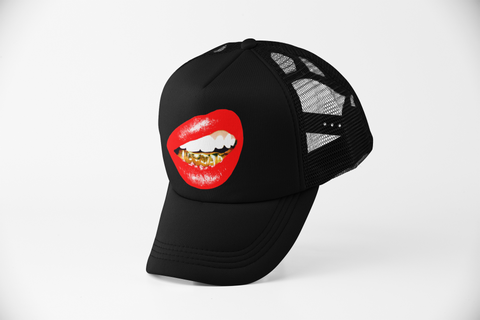 "Trill Grill (Red Lips)" Trucker Cap